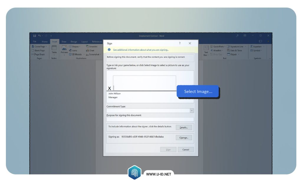 نحوه استفاده از Microsoft Word برای امضای دیجیتال