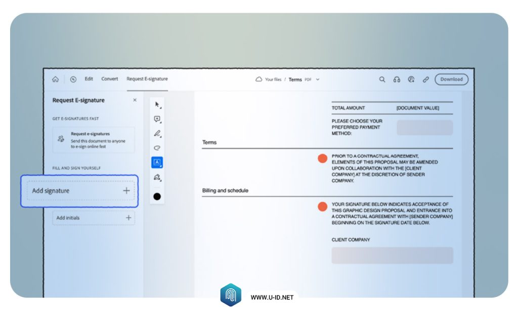 Acrobat Sign برای امضای دیجیتال
