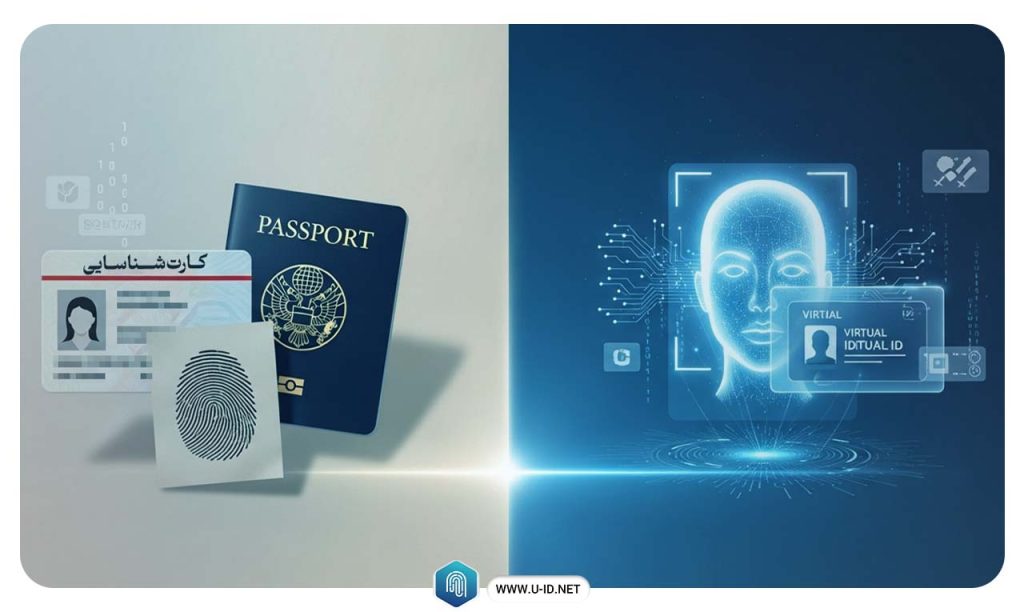 تفاوت هویت دیجیتال با هویت فیزیکی
