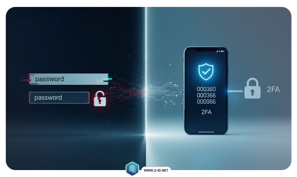 تفاوت کلیدی 2fa code با رمز عبور سنتی
