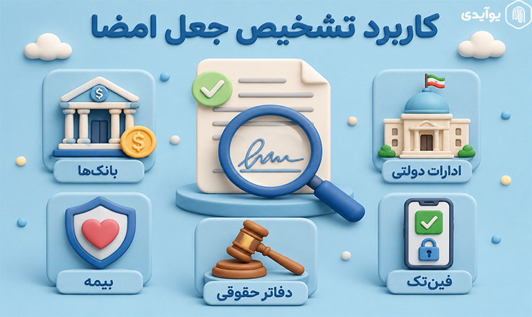 تشخیص جعل امضا در چه جاهایی استفاده می شود؟