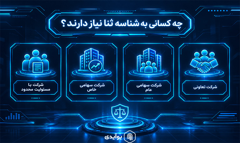 چه اشخاصی به شناسه حقوقی ثنا نیاز دارند؟