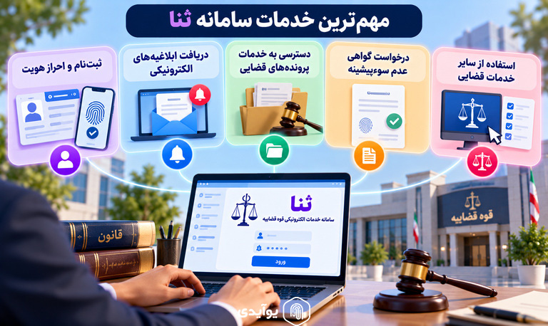 مهمترین خدمات سامانه ثنا
