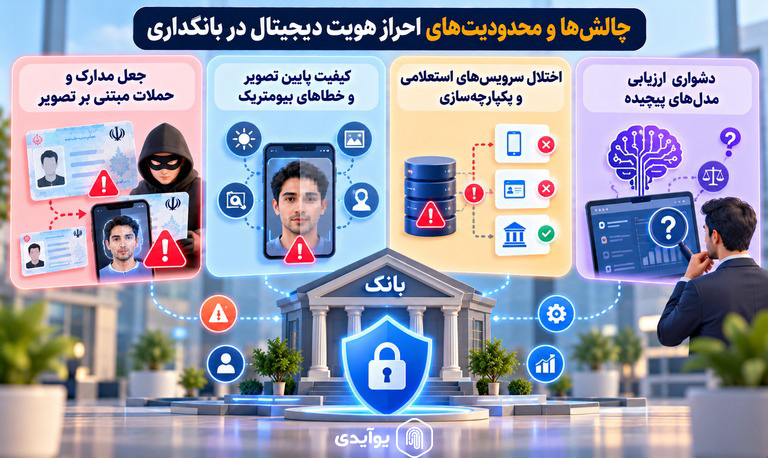 چالشها و محدودیتهای احراز هویت دیجیتال در بانکداری